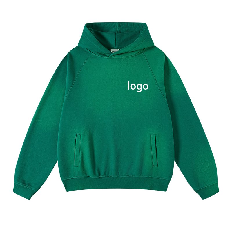 fashion vintage acid wash distressed hoodies high quality 100% cotton hoodies custom logo embroidered oversized men's hoodies
