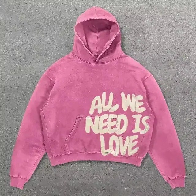 Custom Men's Hoodie with High Quality Embroidery Streetwear Style with Personalized Logo