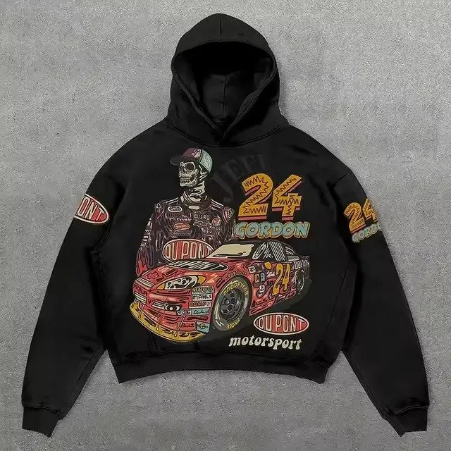 Custom Men's Hoodie with High Quality Embroidery Streetwear Style with Personalized Logo