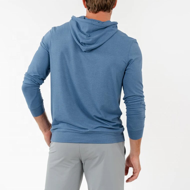 Performance Men's Super Comfortable Polyester Spandex Breathable Athletic Sweatshirt Business Casual Wear Hoodie for Spring