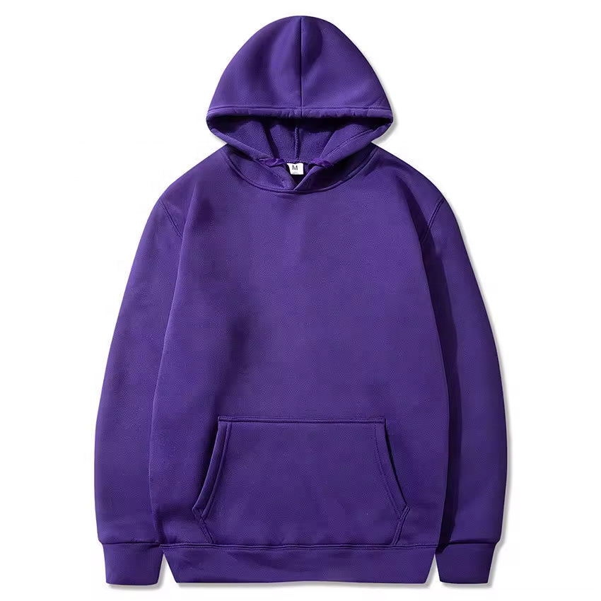 OEM Men's Hoodie Sweatshirts Wholesale Polyester Custom Logo Drop Shoulder Custom White Hoodies For Men