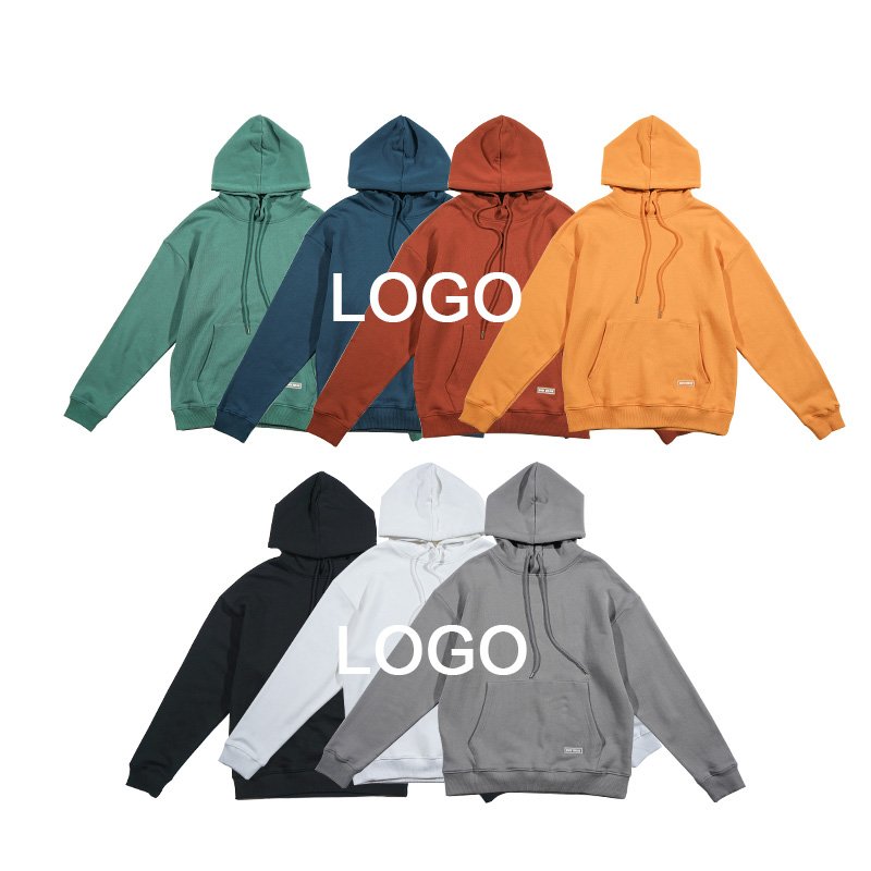 Custom Blank Hooded Plus Size Men's Pullover Hoodie Embroidery Wholesale Printed Oversize Heavy Streetwear Men's Hoodies