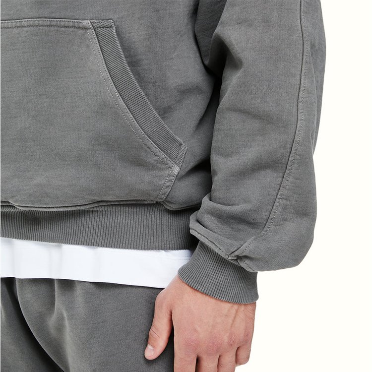 Top Quality Men's Custom Logo blank drop shoulder Hoodies oversize pullover Heavyweight french terry hoodie for men Sweatshirt