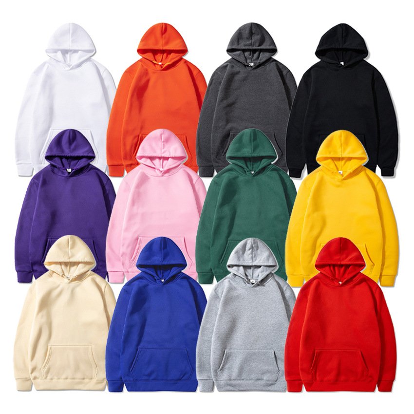 Wholesale Streetwear Heavyweight Oversized Hoodies Custom Heavy Blank Pullover Hoodie Thick Cotton Plus Size Men's Hoodies