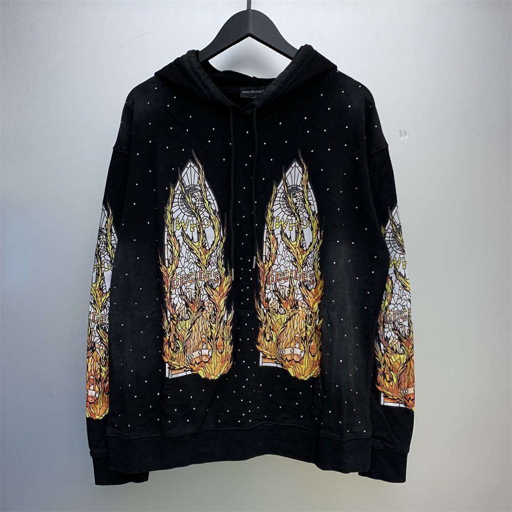 WHO DECIDES Hoodie Chalice Hooded Sweatshirt High quality 1:1 men's and women's hoodies