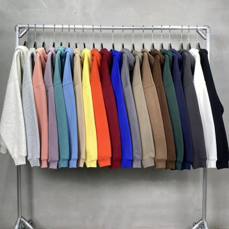 High Quality Plain Oversized Unisex Hoodie Custom Thick Fleece Cotton Sweatshirts 3D Puff Printing Pullover Men's Hoodie