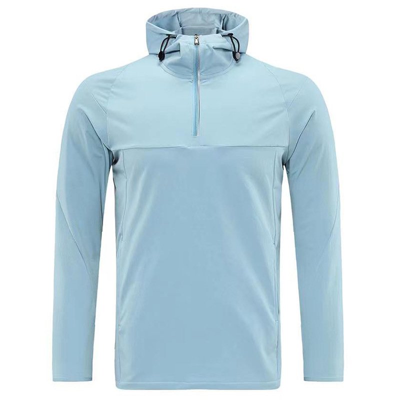 Custom Logo Golf Performance Long Sleeve Lightweight 1/4 Quarter Zip Collar Men's Hoodies Sweatshirts