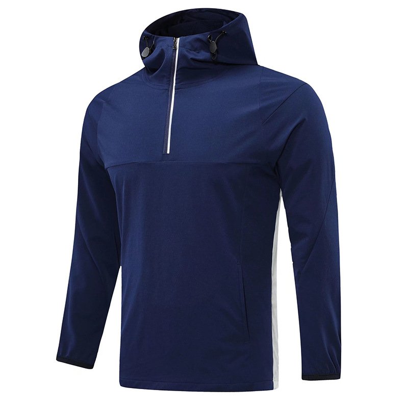 Custom Logo Golf Performance Long Sleeve Lightweight 1/4 Quarter Zip Collar Men's Hoodies Sweatshirts