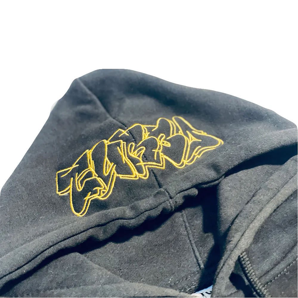 Custom Men's Hoodie Black Sun Fade Wash Screen Print Streetwear Heavy Weight 100% Cotton Hoodie for Men
