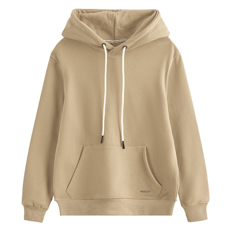 Tan Color Best Cotton Fleece Hoodies OEM Mens Women Hoodie 100% Cotton Long Sleeve custom Printed logo oversize Pullover Hoodies