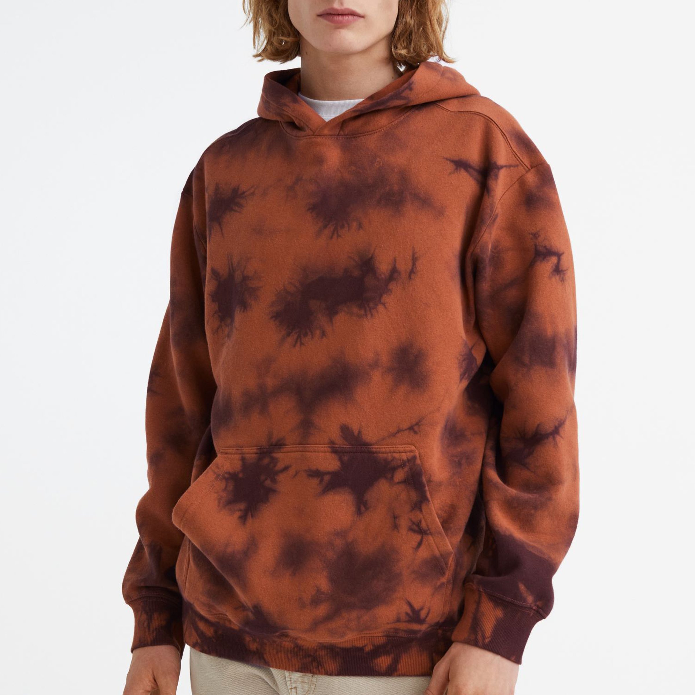 High Quality 350 gsm French Terry Men's Hoodie New Fashion Oversized Pullover Custom Logo Washed Fleece High Cotton Blank 3D