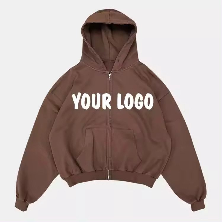 Fashion custom design heavy weight double layer blank cropped hoodie cotton oversized pullover for men's hoodies new design