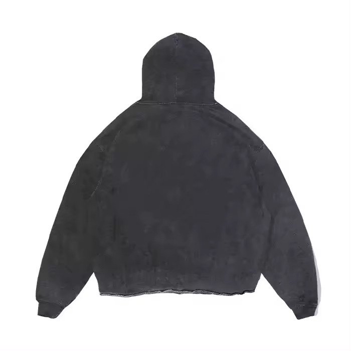 Fashion custom design heavy weight double layer blank cropped hoodie cotton oversized pullover for men's hoodies new design