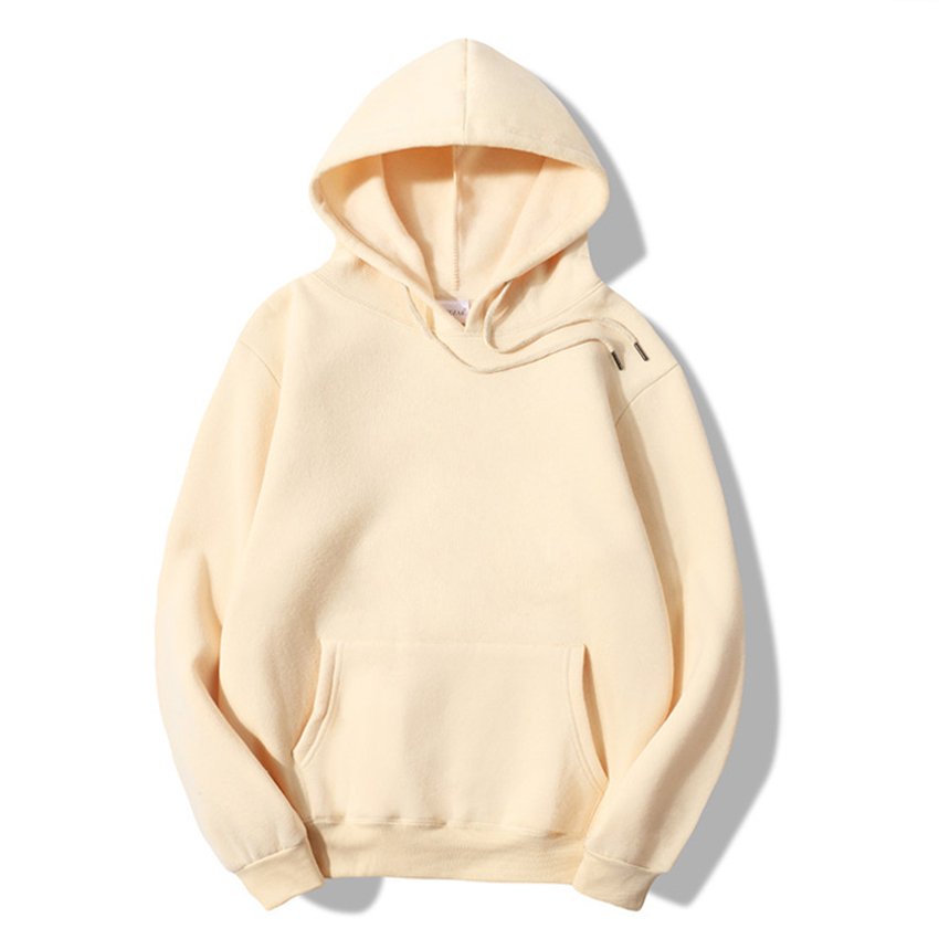 Wholesale 100% Cotton Hoodies Custom Logo Print Black Fleece Hoodie White Blank Pullover Designer Men's Hoodies & Sweatshirts