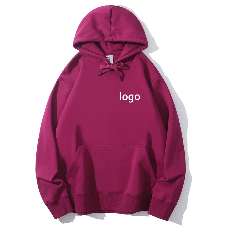 High quality drop shoulder solid color hoodies custom heavy cotton men's hoodies silk screen printing essentials hoodies