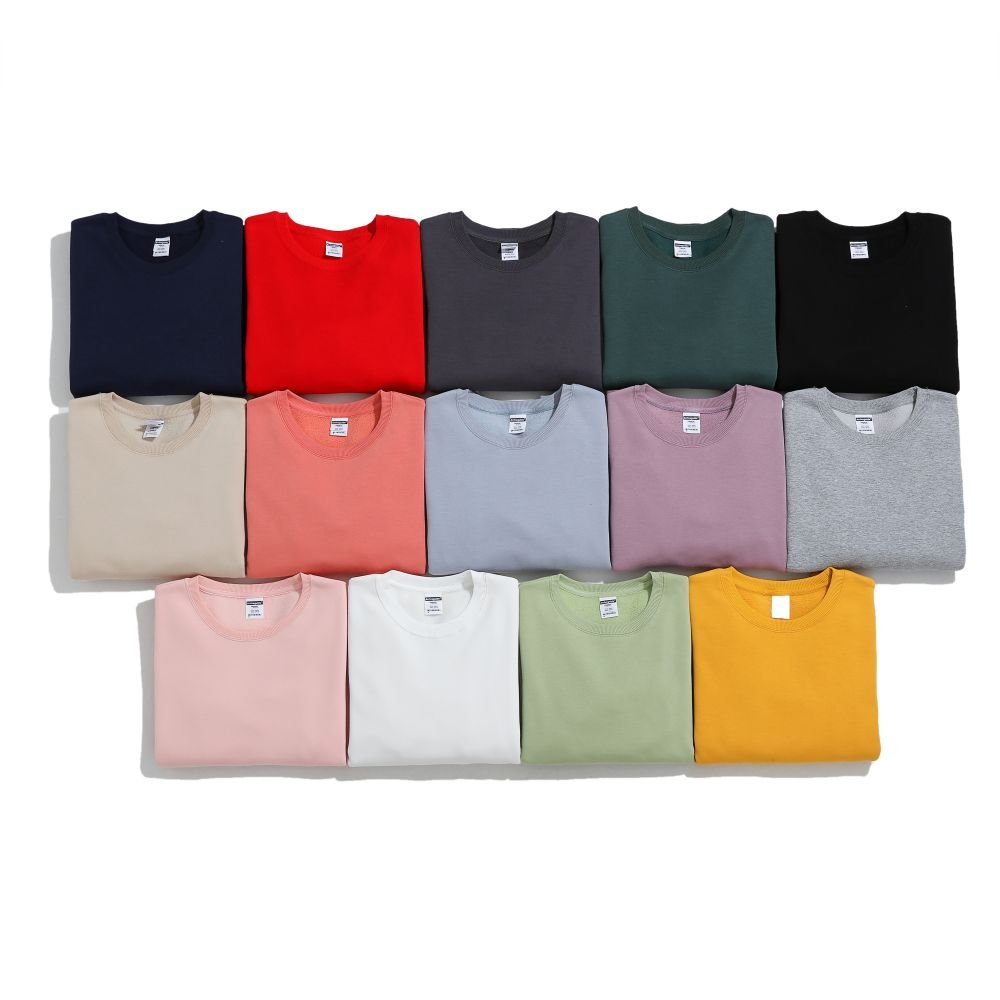 Winter's Essentials Unisex Multicolor Polar Fleece Crew Neck Blank Pullover Sweatshirts Custom Design