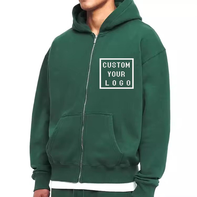 zipper jacket 100%cotton Terry 420Gsm Custom Logo Men's Hoodie Pullover Hoodie&Sweatshirt Mens Heavyweight Hoodies