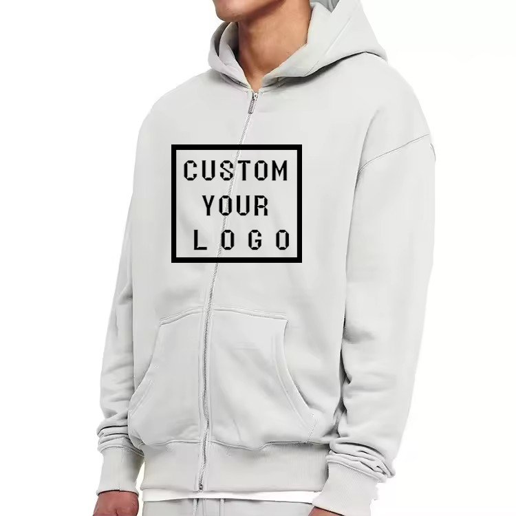 zipper jacket 100%cotton Terry 420Gsm Custom Logo Men's Hoodie Pullover Hoodie&Sweatshirt Mens Heavyweight Hoodies
