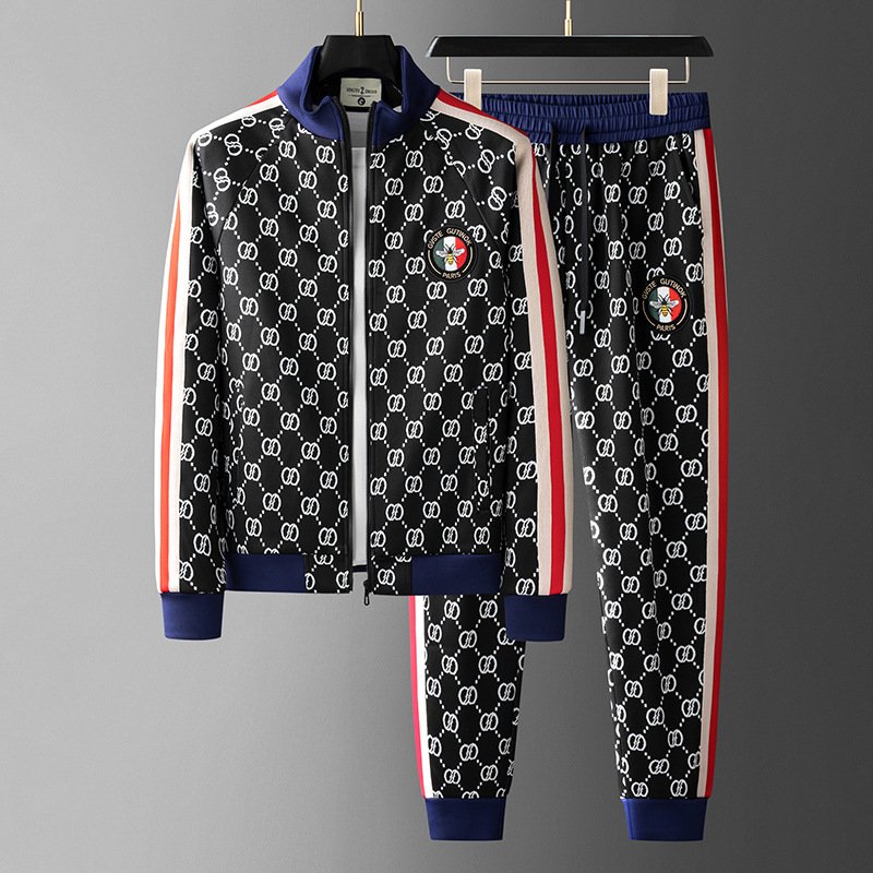 Corduroy 2 piece sweatsuit set men's clothing suits for men's hoodies & sweatshirts set