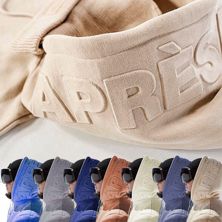 OEM Wholesale Custom Casual Unisex Oversize Hoodies Outdoor Hoody 3D Embossed 500gsm Heavyweight Hoodie