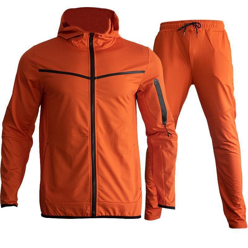 Manufacturer Sports Men'S Jogging Set Hoodie Plus Size Jacket Pants Suit Patchwork Custom Designer Casual Cargo Tracksuit Men