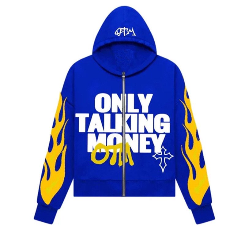 Custom Fleece Hoodie 450G Heavyweight Embroidery Graphic Cotton Zipper Hoodies Acid washed Print Zip Up Hoodie Men