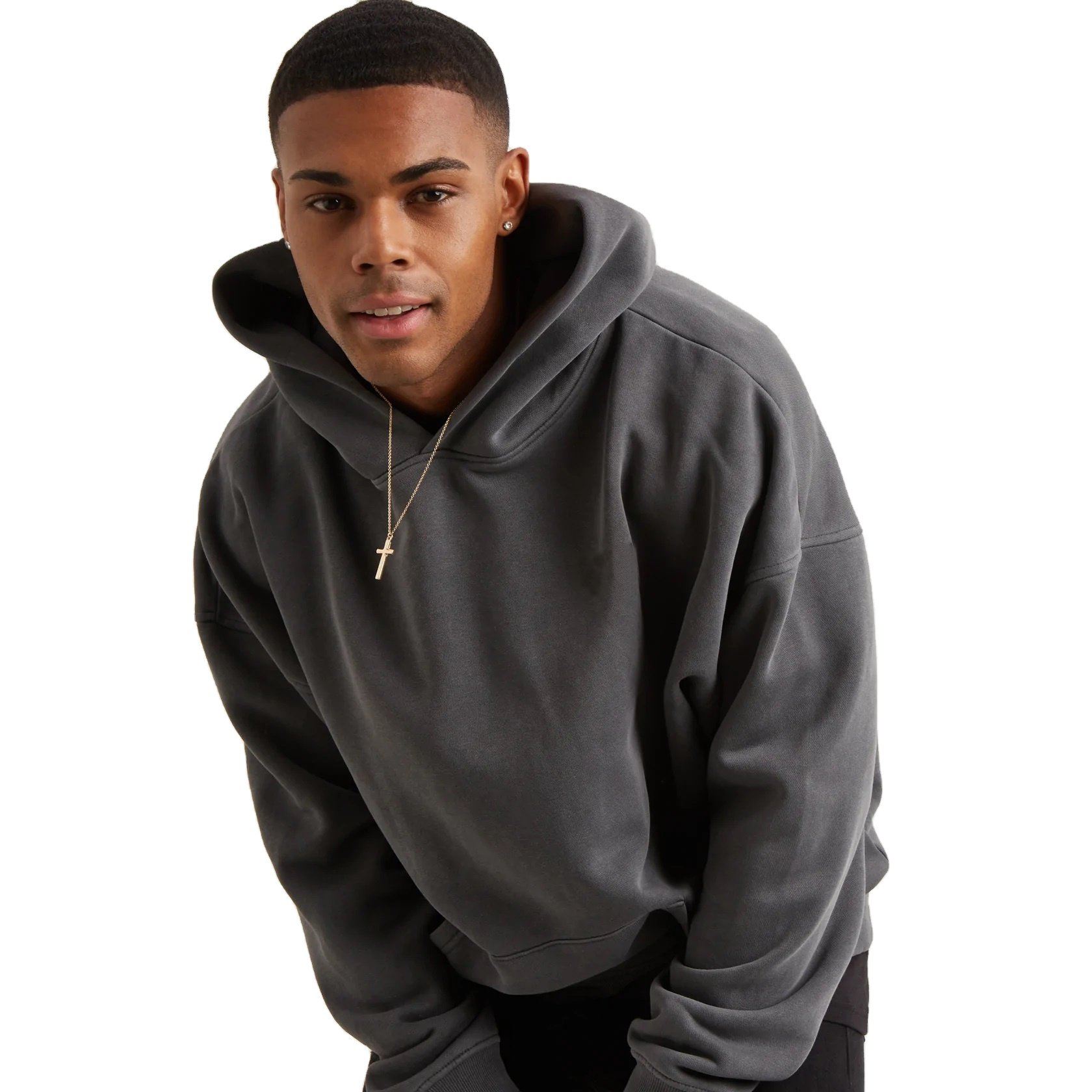 Custom Logo OEM Design Oversized Blank Pullover Hoodie 600 GSM Hoodie With Embroidery 450 GSM Mens Heavyweight Pullover Hoodies