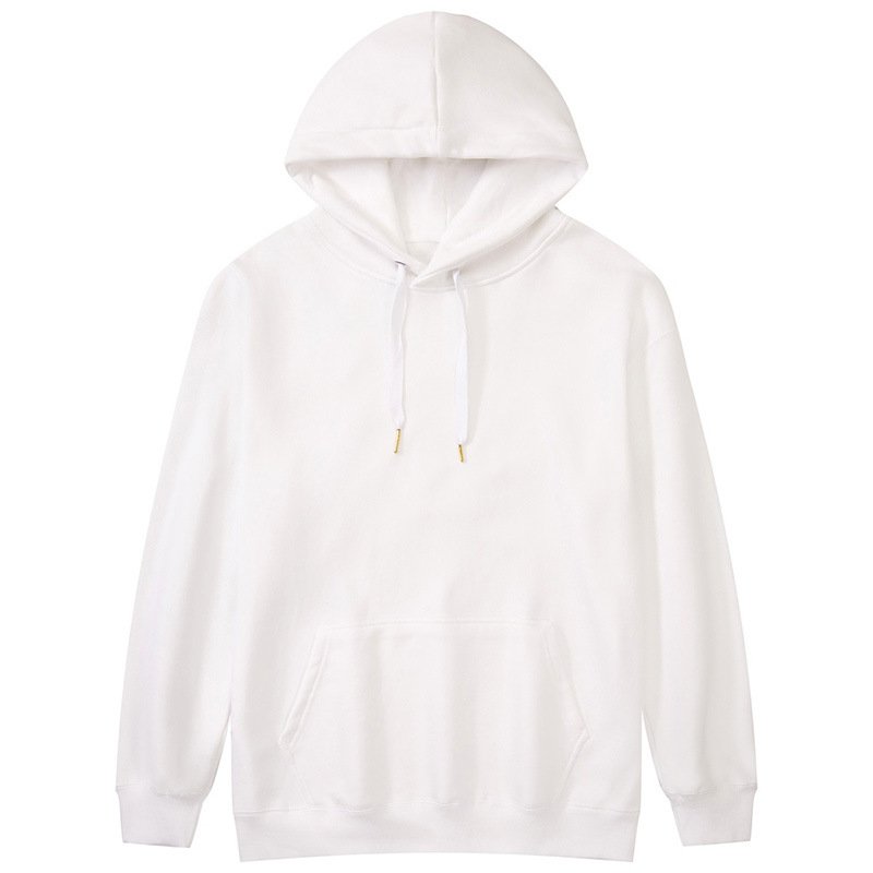 Custom Logo OEM unisex 400 gsm hoodie solid color regular sleeve french terry loose men's hoodies & sweatshirts