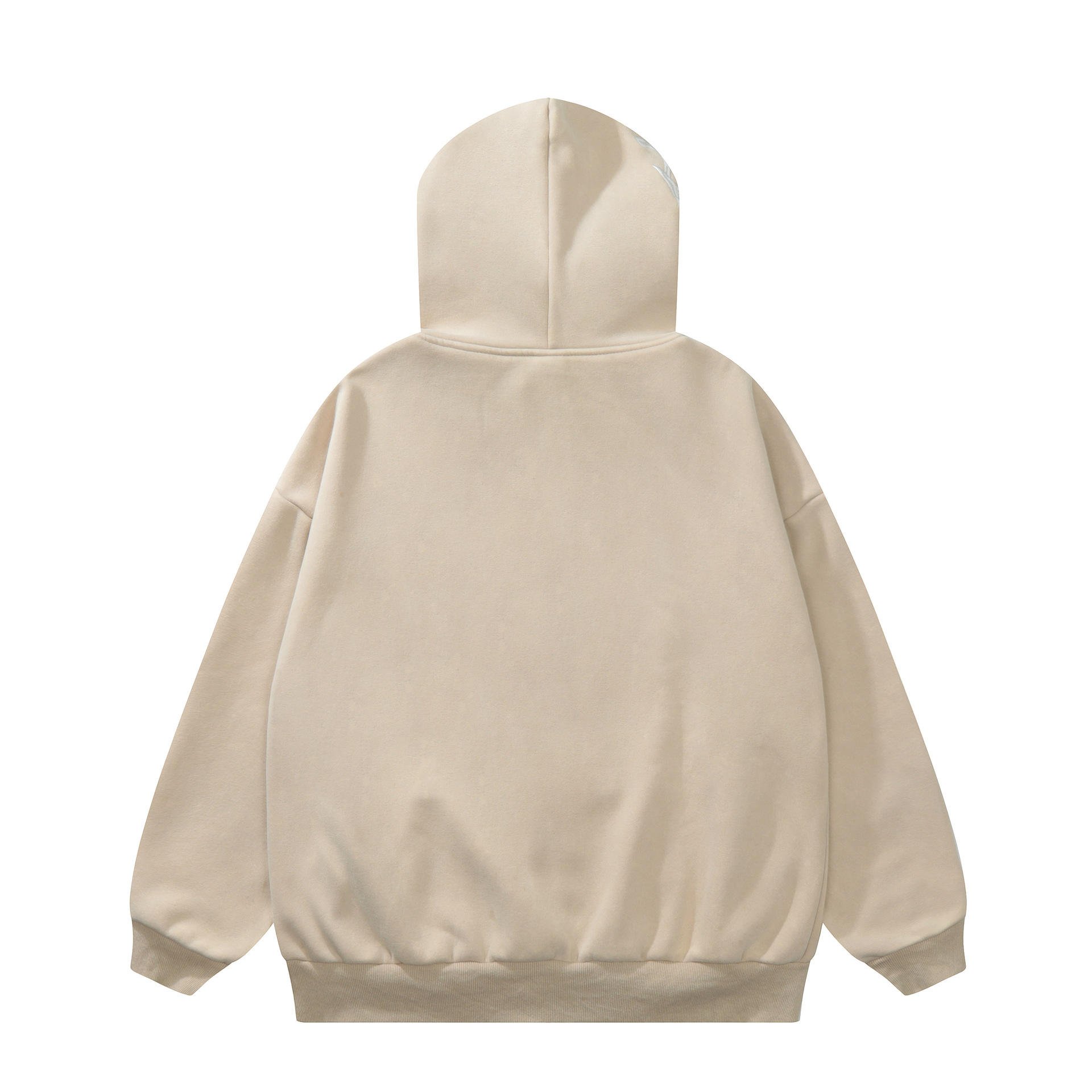 High Quality Vintage Men Chenille Letters Embroidery Patches Hoodie Zipper Heavyweight Black Zip up Hoodie
