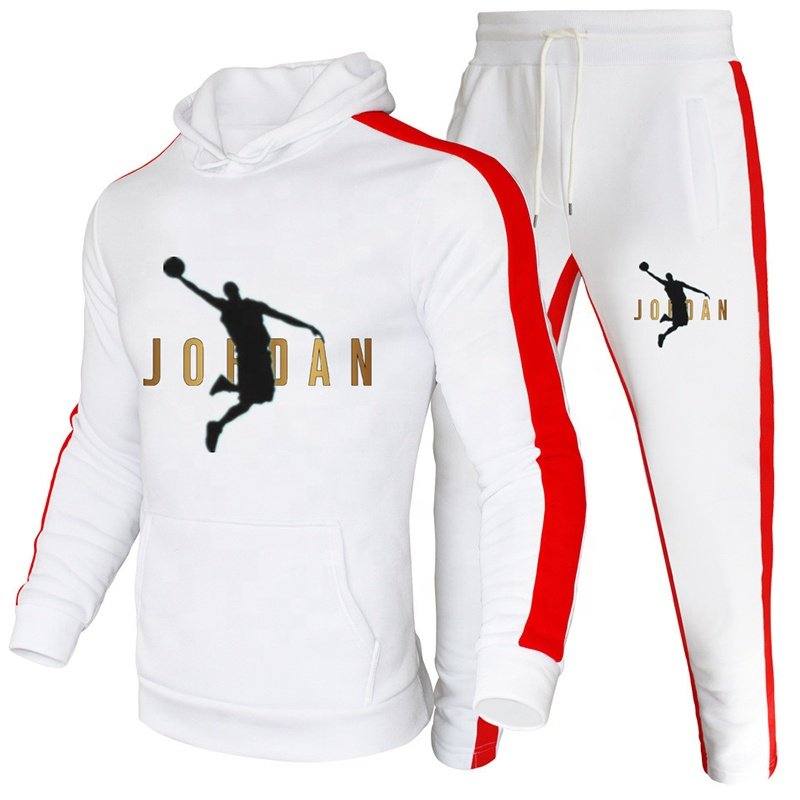 Men Casual Set Hooded Solid Patchwork 2023 Autumn New Men's Sportswear Hoodies+pants 2pcs Sets Hip Hop Street Loose Tracksuits
