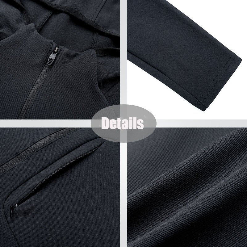 Men's Oversized Sports Half Zip Gym Sweatshirt Long Sleeve Hooded Autumn Winter Quick-Drying T-Shirt Print Outdoor Running