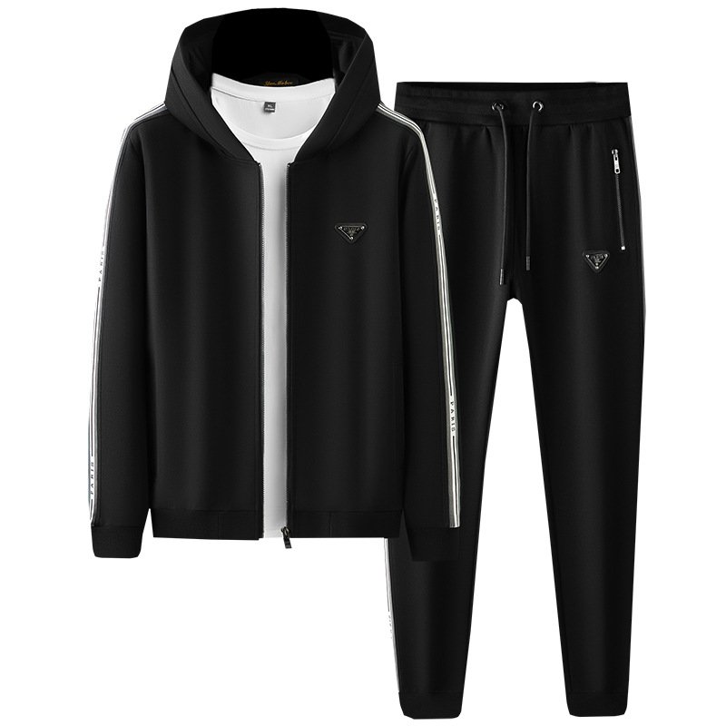cotton 2 piece sweatsuit set men's clothing suits for men's hoodies & sweatshirts set