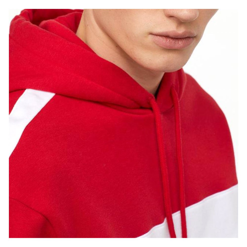 New Arrivals Men's Autumn Winter Hoodies Long Sleeve Solid Color Print Loose Fit Street Casual Tops White Fleece Hooded Tops