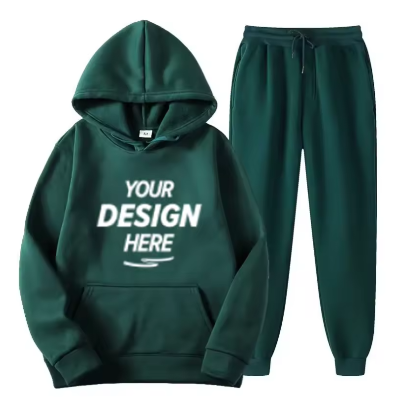 Custom Training Jogging Embroidery Tracksuits For Men Slim Fit 100% Cotton Cargo Sweat Men's Hoodies & Sweatshirts
