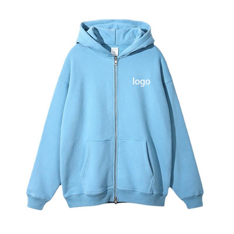100% cotton thick hoodies custom silk screen printing hoodies oversized heavy 360 gsm men's hoodies with zipper