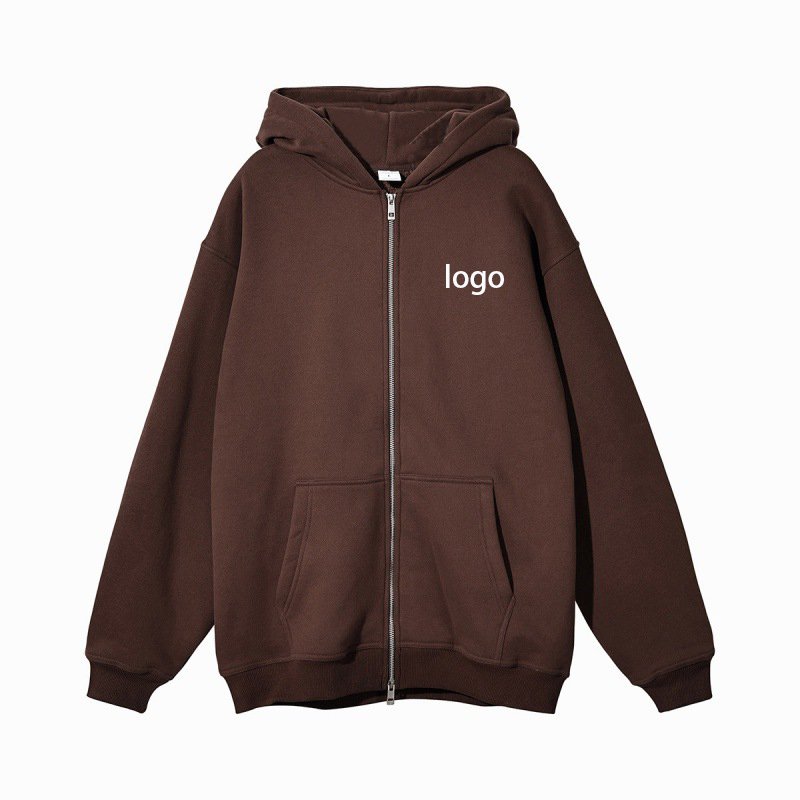 100% cotton thick hoodies custom silk screen printing hoodies oversized heavy 360 gsm men's hoodies with zipper