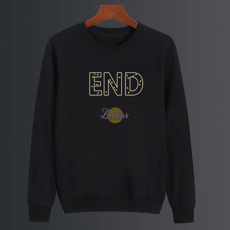 Sweatshirt with Labels Men's Hoodie European and American Luxury Apparel Sublimation Customize Pullover Bulk Clothes