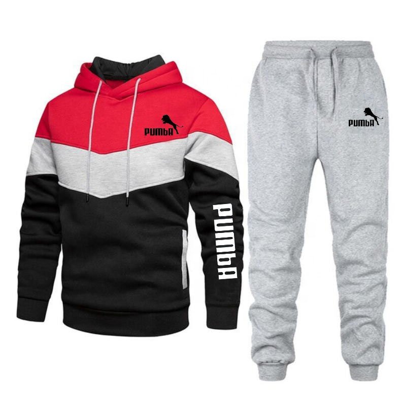 2023 New Men's Autumn Winter Sets Zipper Hoodie+pants Pieces Casual Tracksuit Male Sportswear Brand Clothing Sweat Suit