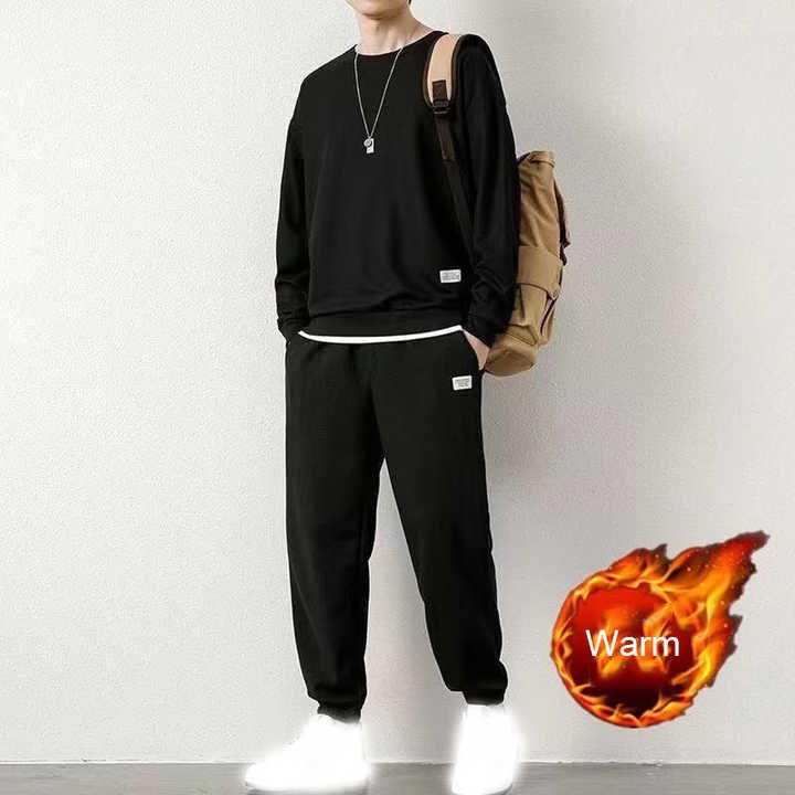 Hot selling 2024 Fashion Silk Men Set 2 Pieces Pants T-Shirt Breathable Quick Dry Mens Sets Loose Casual Sets For Men