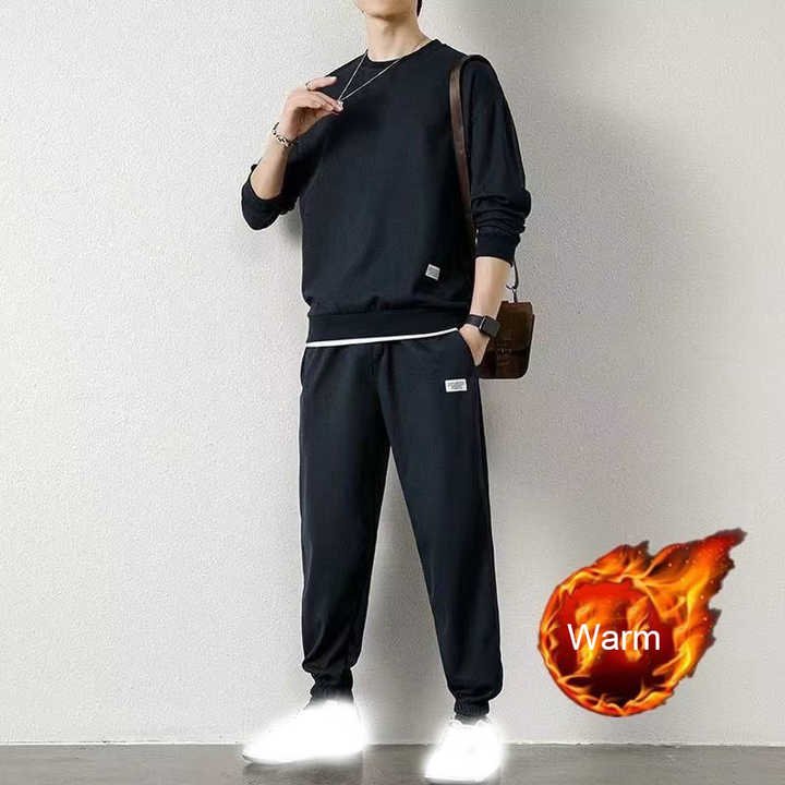 Hot selling 2024 Fashion Silk Men Set 2 Pieces Pants T-Shirt Breathable Quick Dry Mens Sets Loose Casual Sets For Men