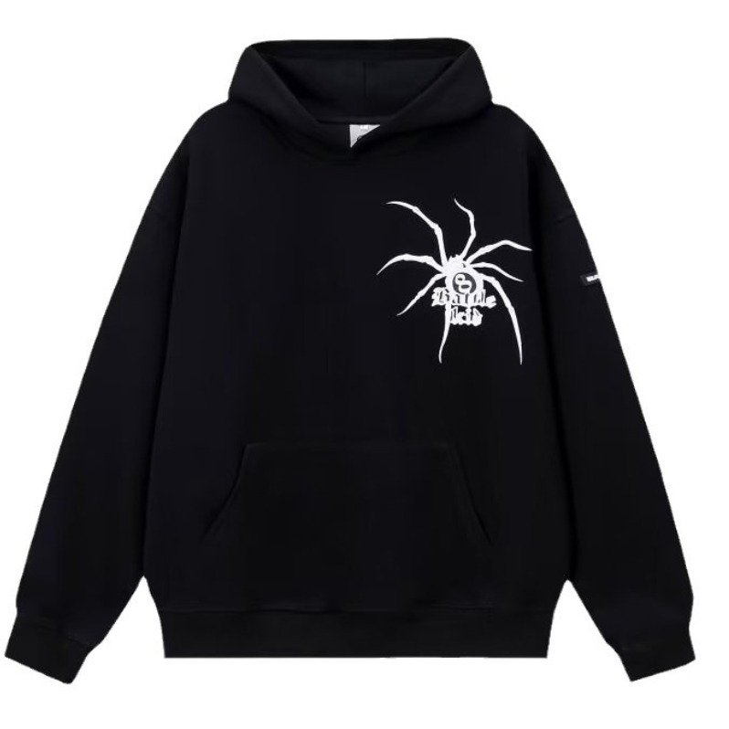 Wholesale High Quality Heavy Weight 100% Cotton 420G Custom Logo Hiphop Oversized Puff Printing Men's Hoodies&Sweatshirts