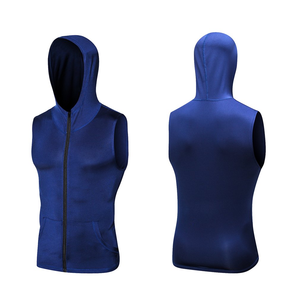 New pull over custom gym men's clothing fitness street style bulk unisex crop plain xxxxl blank sleeveless men's hoodies