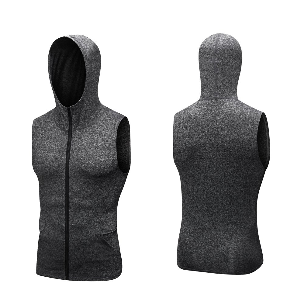 New pull over custom gym men's clothing fitness street style bulk unisex crop plain xxxxl blank sleeveless men's hoodies