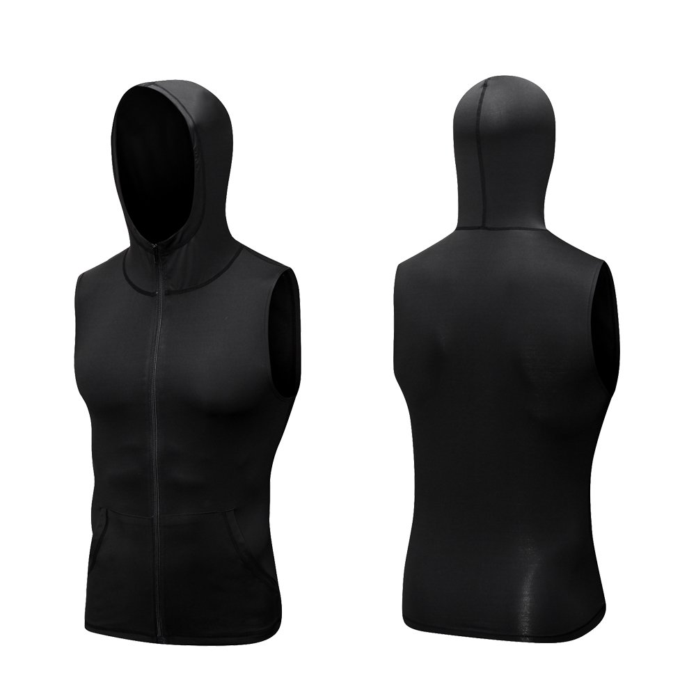 New pull over custom gym men's clothing fitness street style bulk unisex crop plain xxxxl blank sleeveless men's hoodies