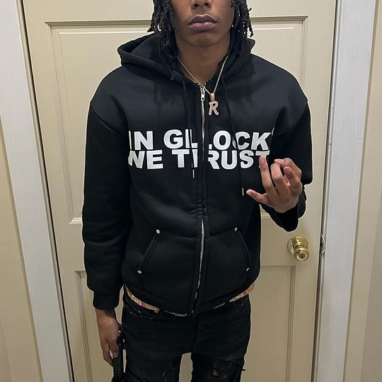 Custom Private Label Custom Wholesale 100% Cotton Premium 3D Puff Print Full Zip Up Hoodie