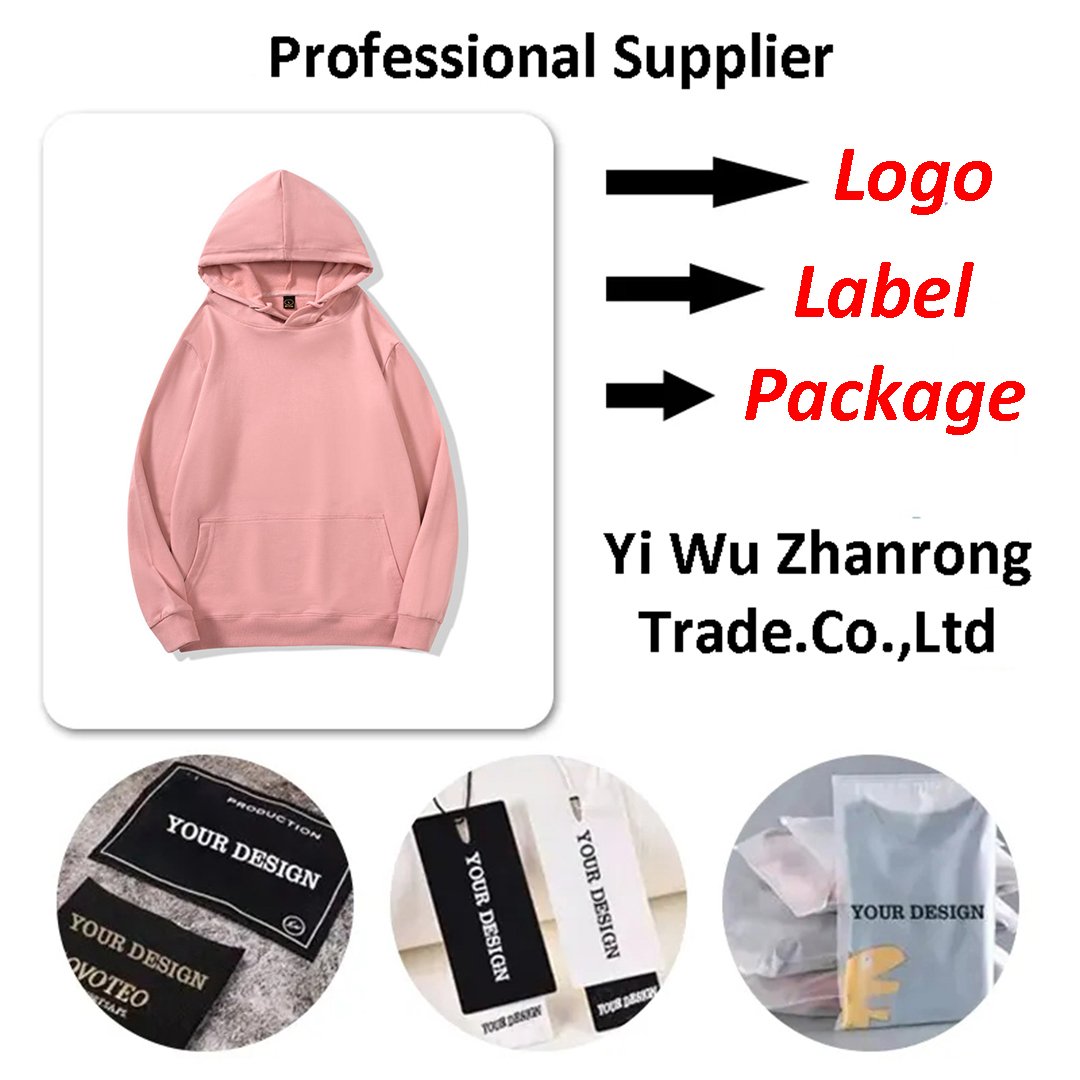 DTG printing embroidery screen printing customized logo hoodie 95% cotton 5% spandex men's and women's pullover plain hoodie