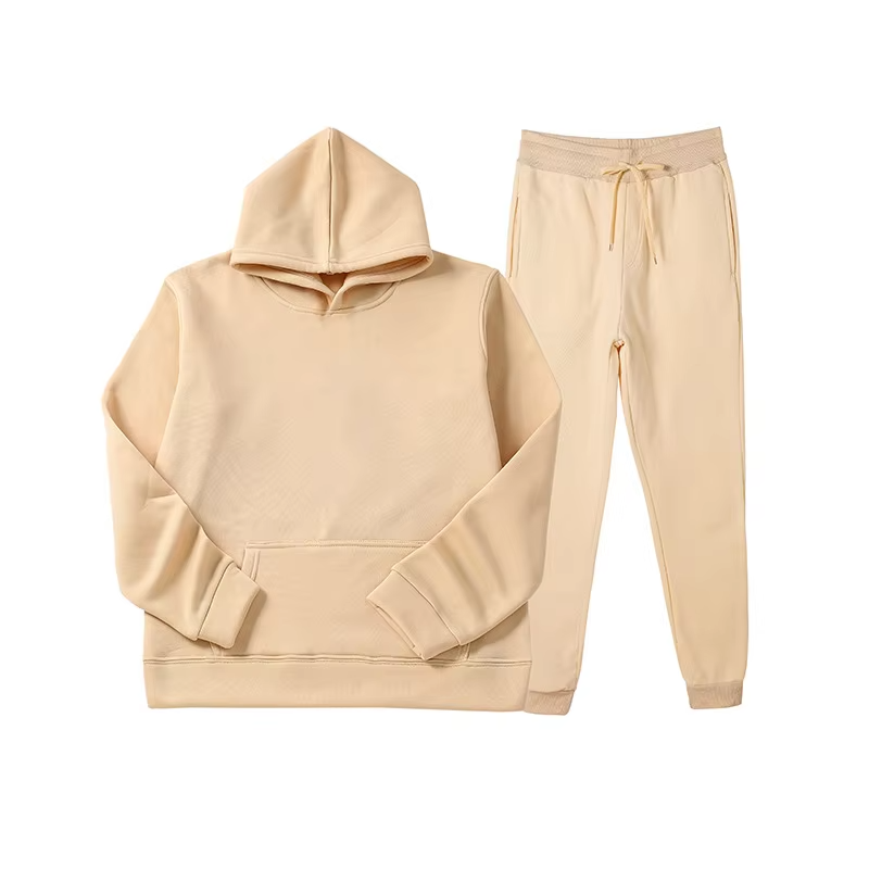 Customized Logo Men's Hoodies & Sweatshirts New Solid Color Puloever Casual Sweatshirt Unisex Plus Size Featuring Sets