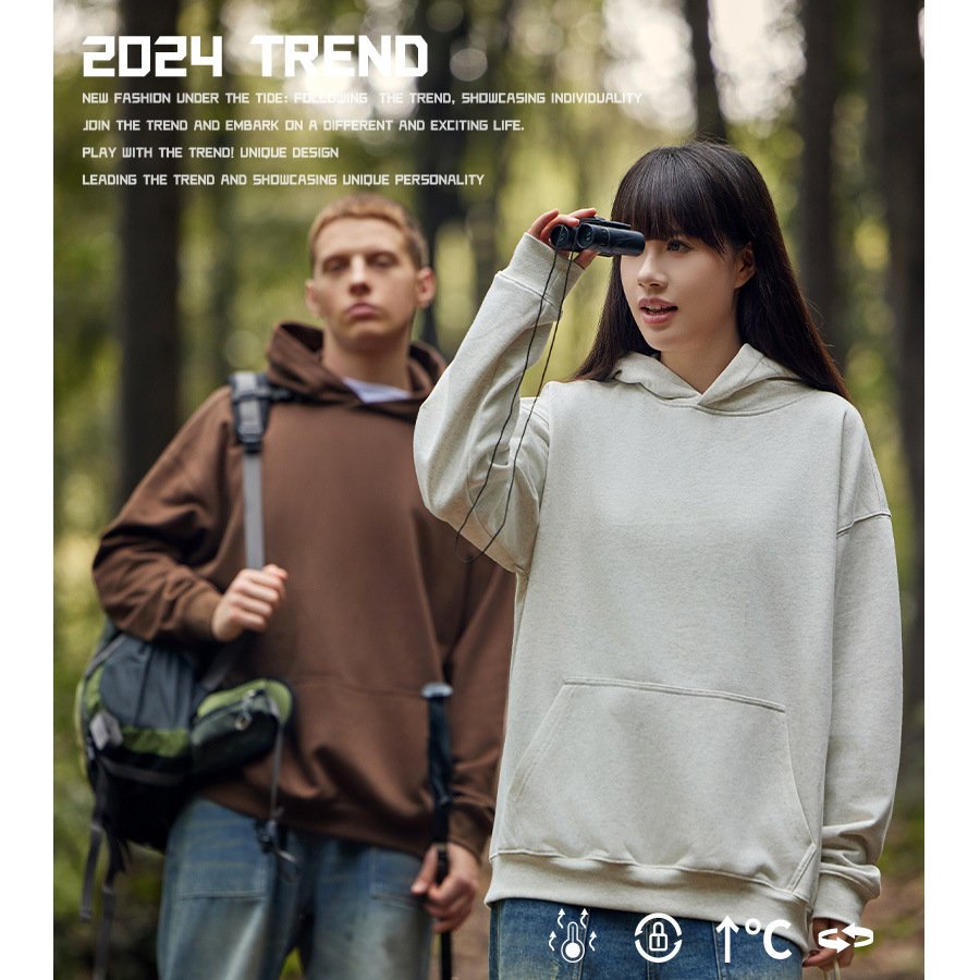 Wholesale 450GSM Heavyweight Custom Print Oversized Unisex Hoodies Silk Printing Logo Men's Hoodies