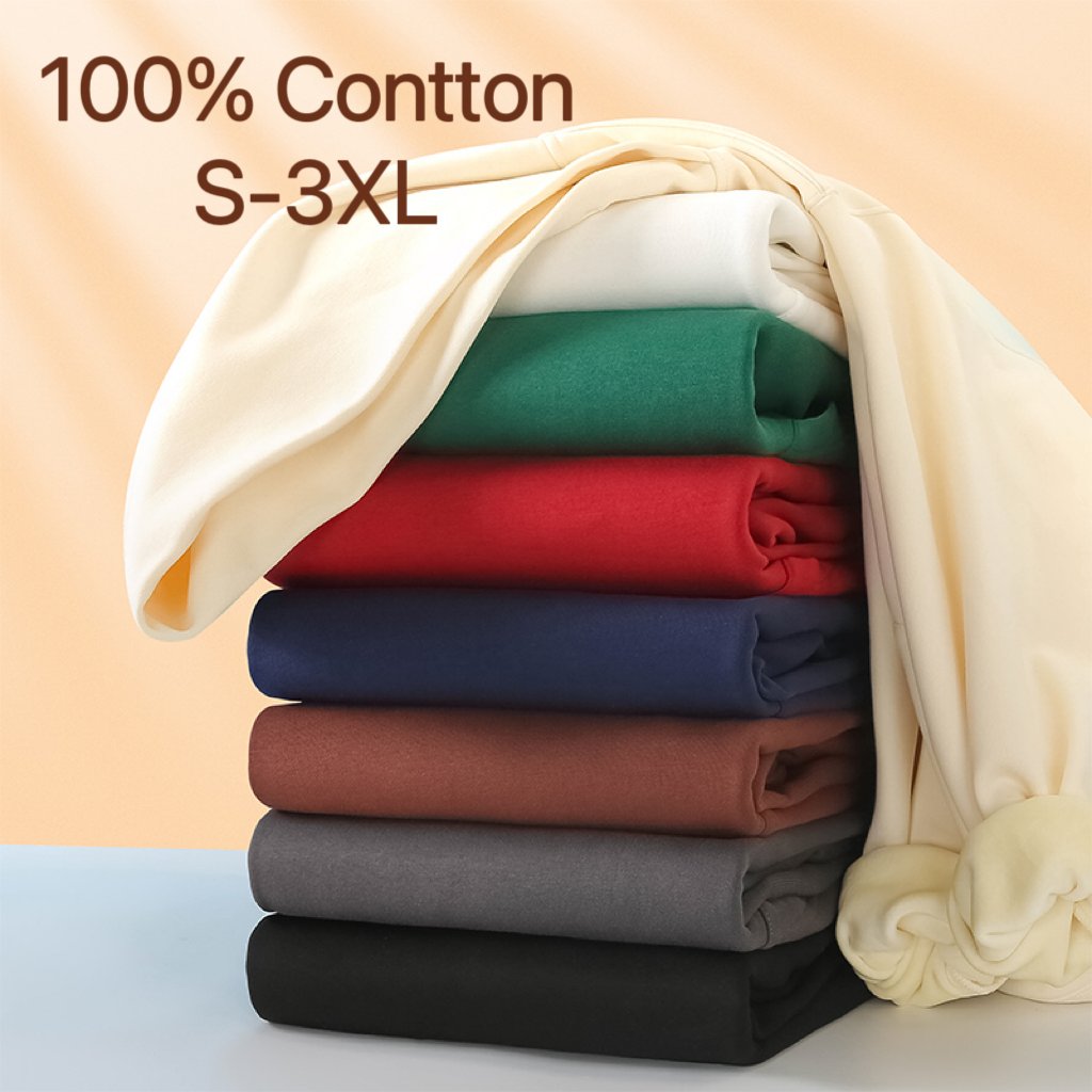 High Quality Cotton Plain Heavyweight Blank Oversized Unisex Custom Women's Plus Size Men's Fleece Pullover Hoodies Sweatshirts