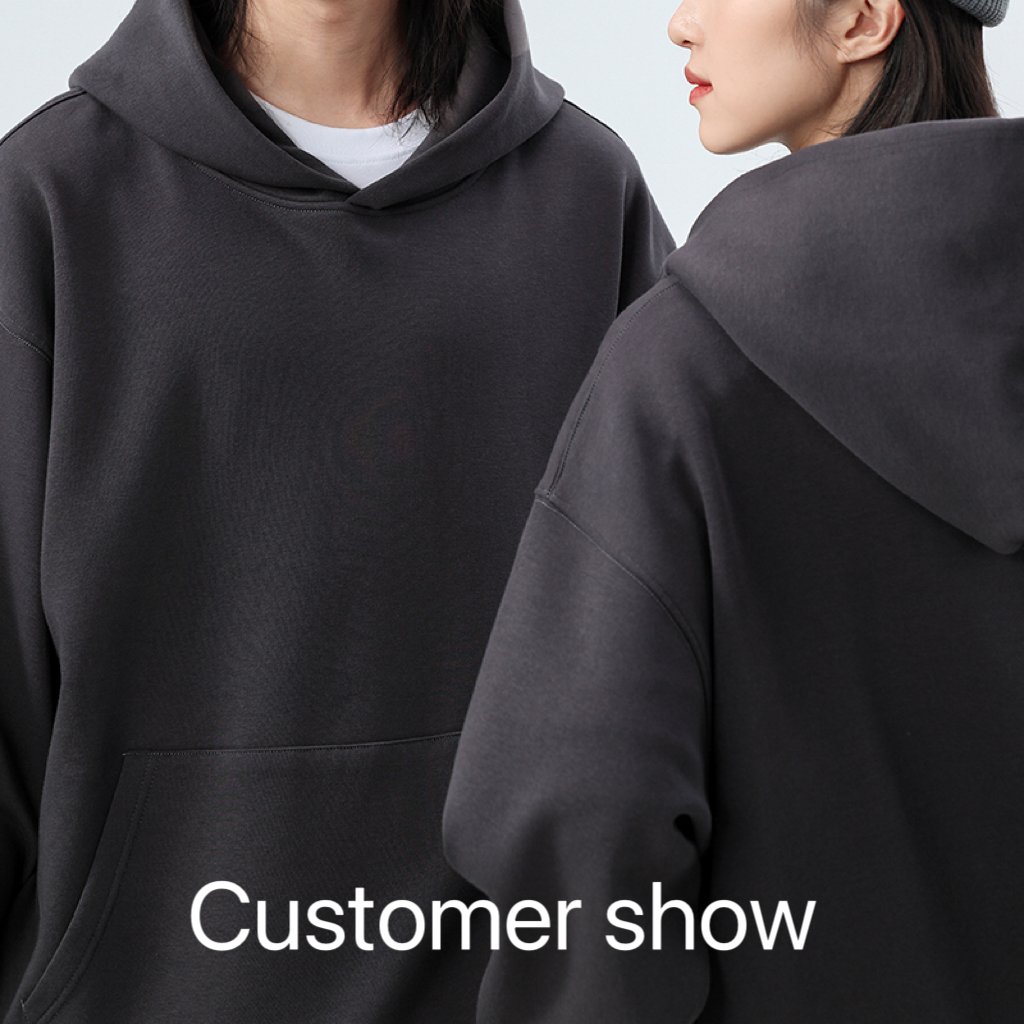 High Quality Cotton Plain Heavyweight Blank Oversized Unisex Custom Women's Plus Size Men's Fleece Pullover Hoodies Sweatshirts